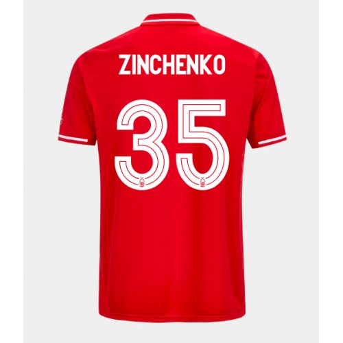 Moški Nogometni dresi Nottingham Forest Oleksandr Zinchenko #35 Domači 2025-26 Kratek Rokav